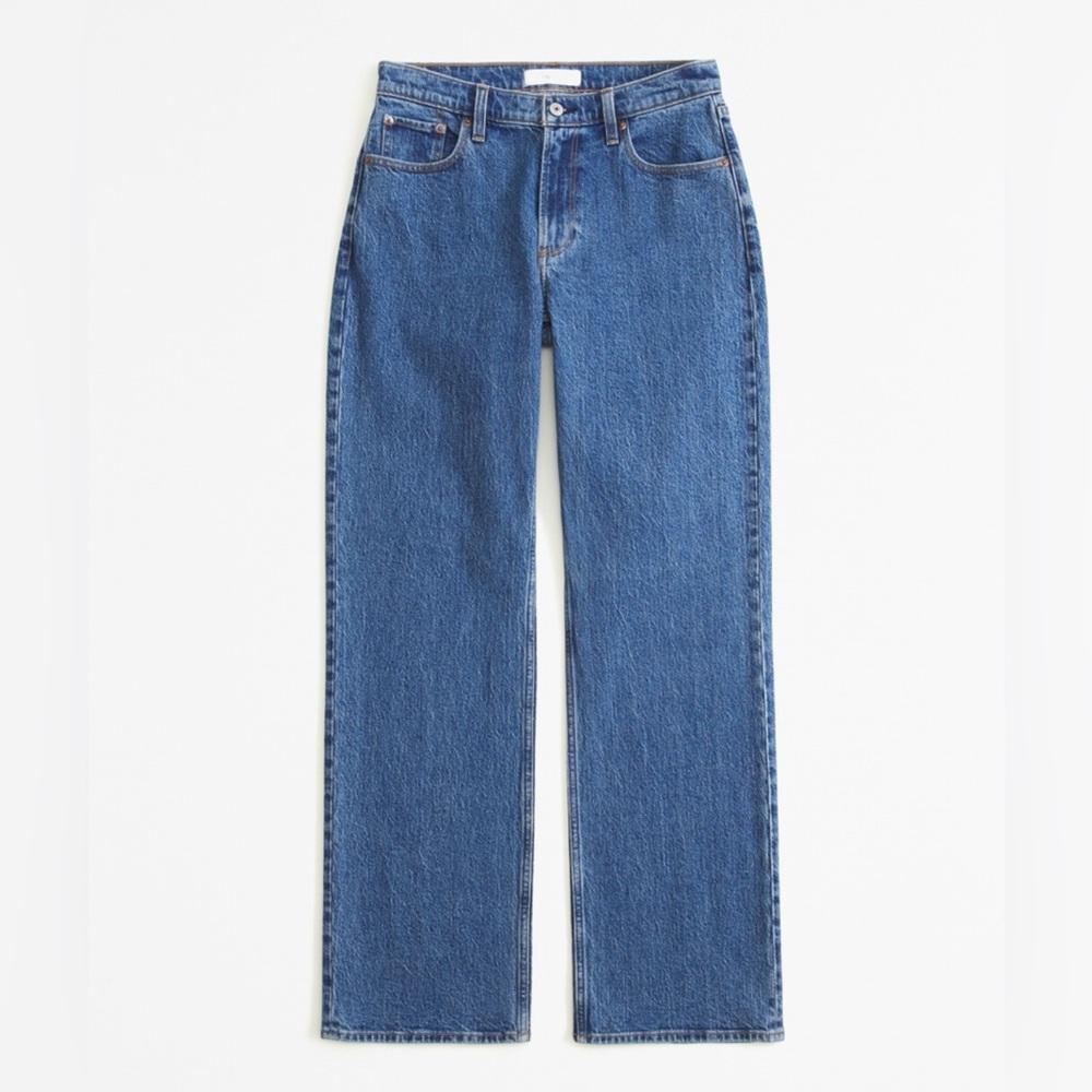 NWT Abercrombie Low Rise Baggy Jean - size 2 XS